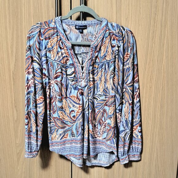 Democracy Paisley Boho Blouse - Picture 1 of 4